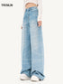 Laser Washed Denim Pants