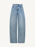 Barrel-Leg Denim Jeans