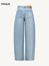 Barrel-Leg Denim Jeans