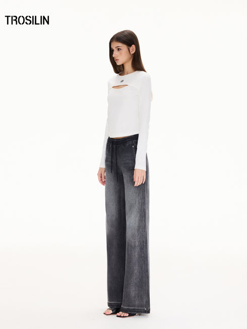Minimal Straight-Leg Jeans