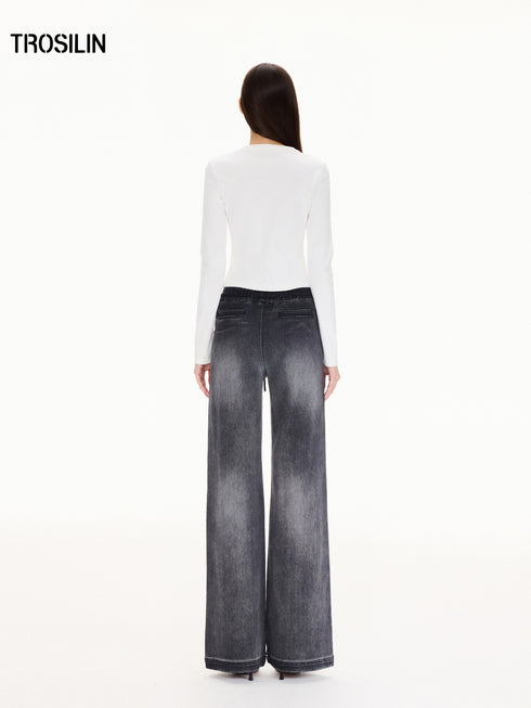 Minimal Straight-Leg Jeans