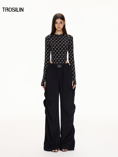 Retro-Futuristic Monogram Bodysuit