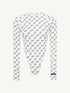 Retro-Futuristic Monogram Bodysuit