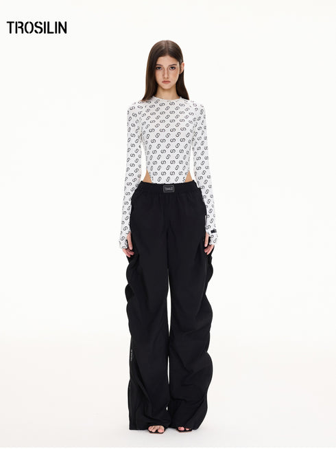 Retro-Futuristic Monogram Bodysuit