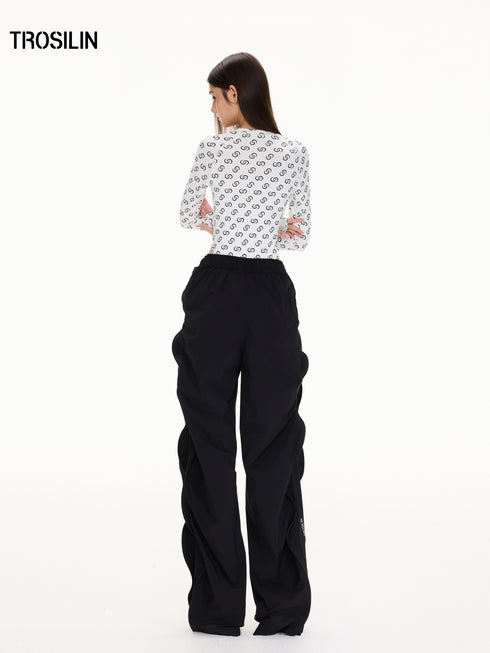 Retro-Futuristic Monogram Bodysuit