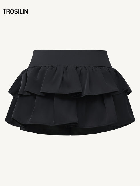 Satin Layered Cake Skort