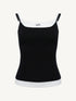 Layered-look tank top