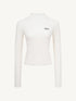 Mock Neck Wool Knit Sweater