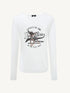 Reversible Ballet Ribbon Long Sleeve Top