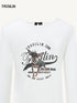 Reversible Ballet Ribbon Long Sleeve Top