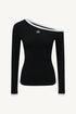 One-Shoulder Long Sleeve Top