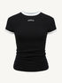 Stacked Detail Slim-Fit T-Shirt