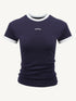Stacked Detail Slim-Fit T-Shirt