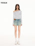 All-Over Print Asymmetric One-Shoulder T-Shirt