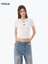 Polka Dot Layered Two-Piece T-Shirt
