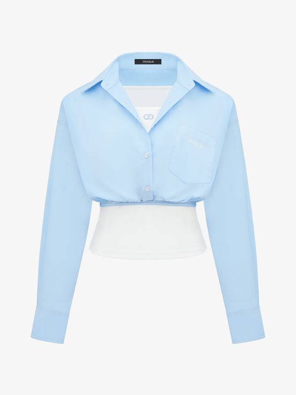 Sunny Layer Drawstring Shirt Set