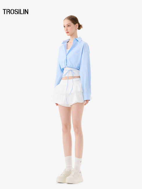 Sunny Layer Drawstring Shirt Set