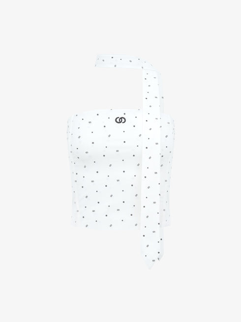 CC detail polka dot bandeau top