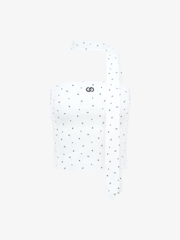 CC detail polka dot bandeau top