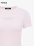 Pink crystal slim-fit short sleeve t-shirt