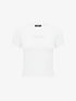 White crystal slim-fit short sleeve t-shirt