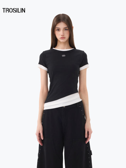 Layered Shadow Graphic T-Shirt