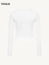 Hollow-Out Long Sleeve T-Shirt