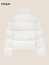 High-Neck Embroidered Puffer Down Jacket