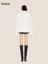 High-Neck Embroidered Puffer Down Jacket