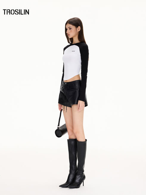 Faux Leather Shorts