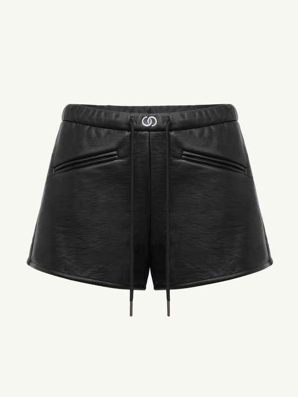 Faux Leather Shorts