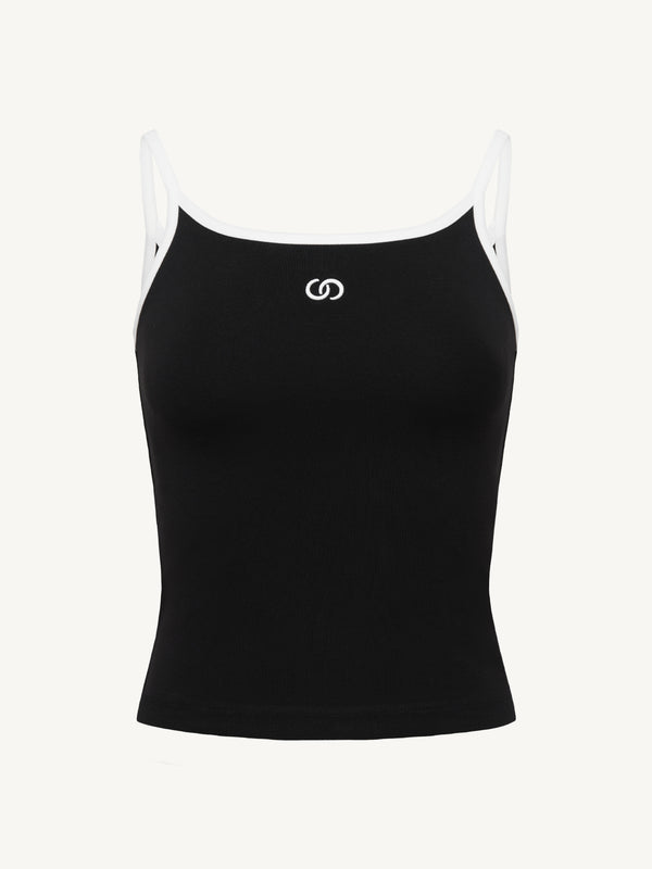 Contrast Strap Tank Top
