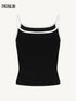 Contrast Strap Tank Top