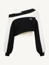 Off-Shoulder Layered Knit Set