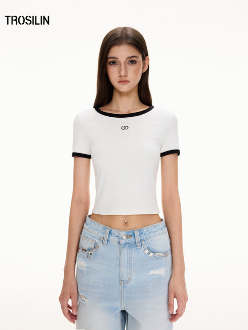 Contrast Short Sleeve T-Shirt