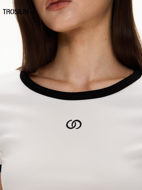 Contrast Short Sleeve T-Shirt
