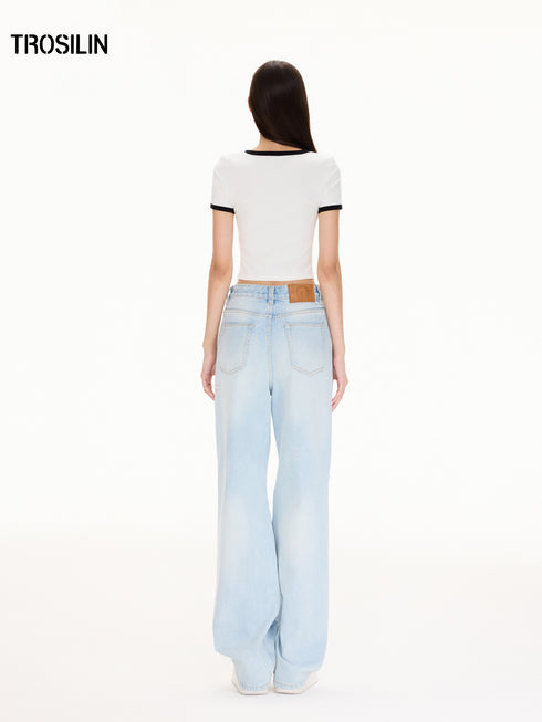 Contrast Short Sleeve T-Shirt