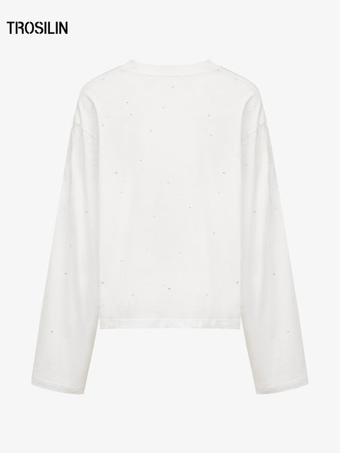 Vintage Spray Paint Distressed Long Sleeve T-Shirt