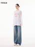 Vintage Spray Paint Distressed Long Sleeve T-Shirt