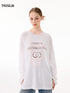 Vintage Spray Paint Distressed Long Sleeve T-Shirt