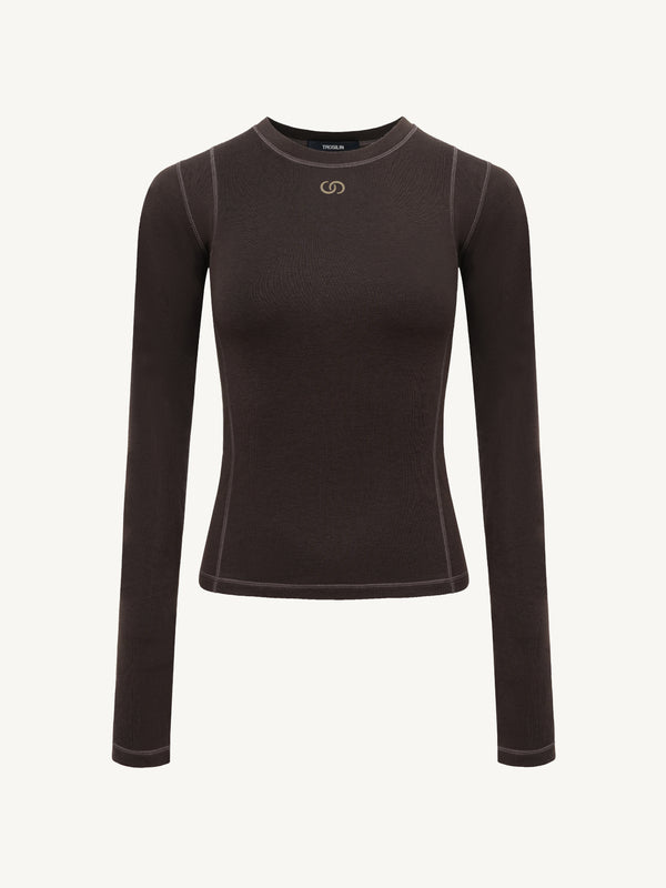 Cashmere Blend Long Sleeve T-shirt