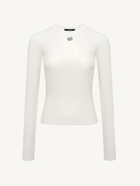 Cashmere Blend Long Sleeve T-shirt