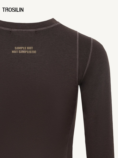 Cashmere Blend Long Sleeve T-shirt