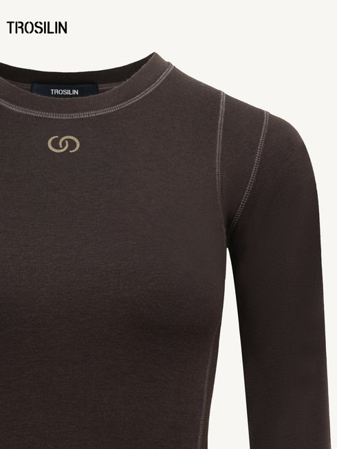 Cashmere Blend Long Sleeve T-shirt