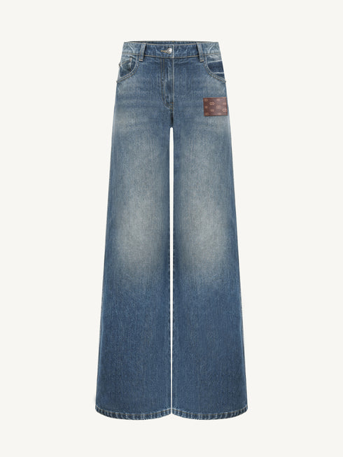 Monogram Patch Jeans