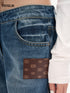 Monogram Patch Jeans