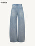 Inside-Out Rhinestone Denim Jeans