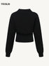 Striped Ascot Sweater