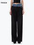 Deconstructed Patchwork Wide Leg Pants