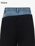 Deconstructed Patchwork Wide Leg Pants